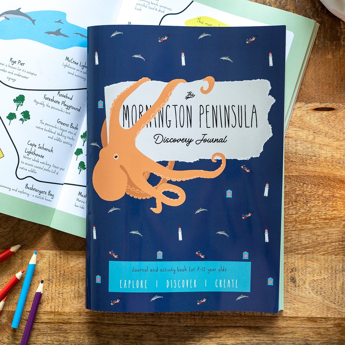 Compass & Tide's Mornington Peninsula Discovery Journal

Designed for curious kids aged 7–12, this Discovery Journal is the perfect summer holiday companion. It encourages children to explore the Mornington Peninsula through outdoor activities, reflection and creative prompts, with space to record memories, observations and experiences, plus engaging puzzles that build a lasting connection to place and nature.

https://www.compassandtide.com.au/
@compassandtideau