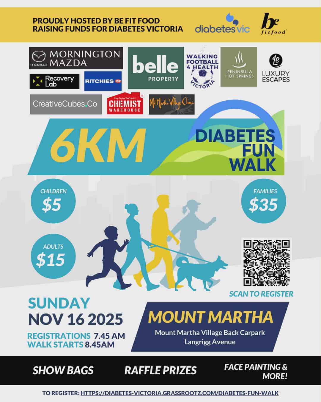 🏃‍♀️‍➡️🦮🏃‍♂️‍➡️🐕‍🦺 Register here: https://diabetes-victoria.grassrootz.com/2025-diabetes-victoria-fun-walk