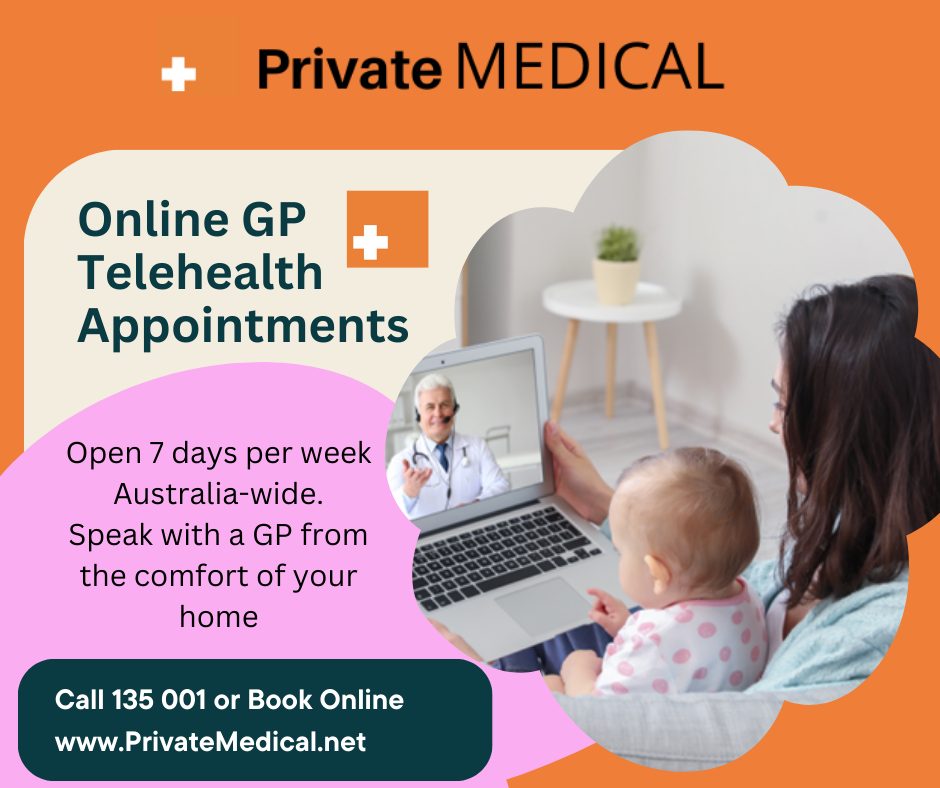 When illness strikes these summer holidays, Private Medical’s Online GPs will be
here for you.
Private Medical offers Online GP consultations 7 days per week, Australia-wide.
Book in to speak with a GP from the comfort of your home at https://www.privatemedical.net/