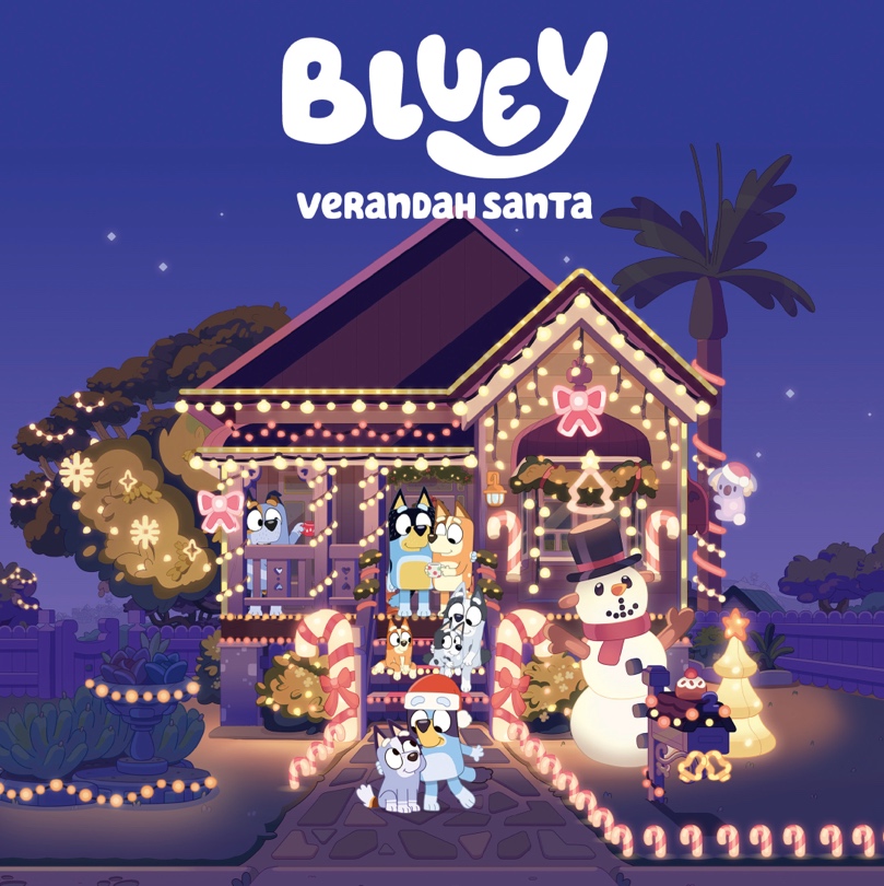Bluey will release its first Christmas music single, Bluey Verandah Santa, featuring new and original music from the global hit animated series, on 7 November 2025. The four seasonal songs from the series’ award-winning composer Joff Bush and The Bluey Music team will be released on CD and music streaming services, via BBC Studios’ record label Demon Music Group. Plus, three of the tracks will be pressed on Bluey Verandah Santa 7” White Vinyl.

The “Verandah Santa” track is available now on all streaming services.

For Bluey music-themed activities and more, please visit the official Bluey website https://www.bluey.tv/bluey-music

#bluey #verandahsanta